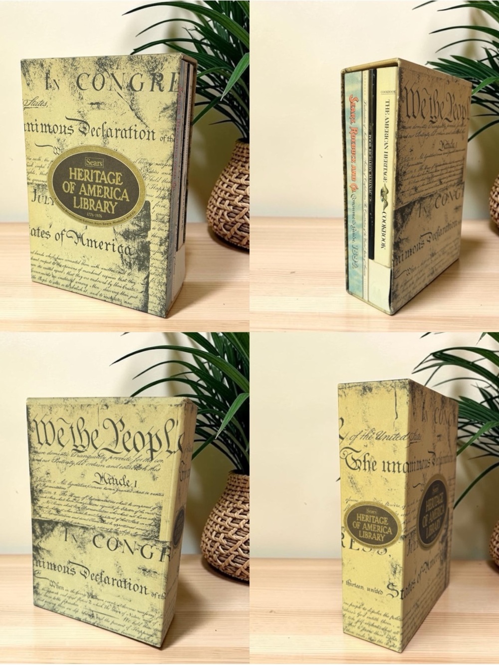 Sears Heritage of America Library 1776-1976 Bicentennial Box Set 4 Books